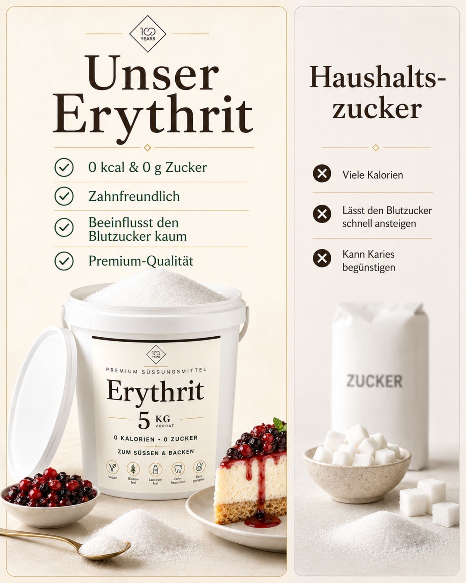 7 Zuckerersatz Erythrit