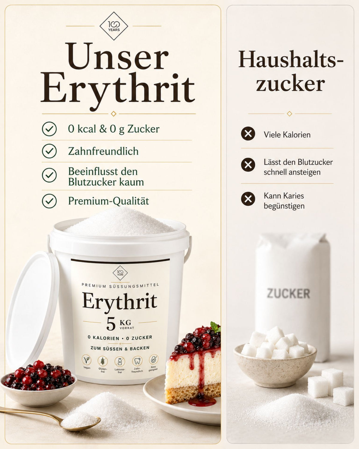 7 Zuckerersatz Erythrit