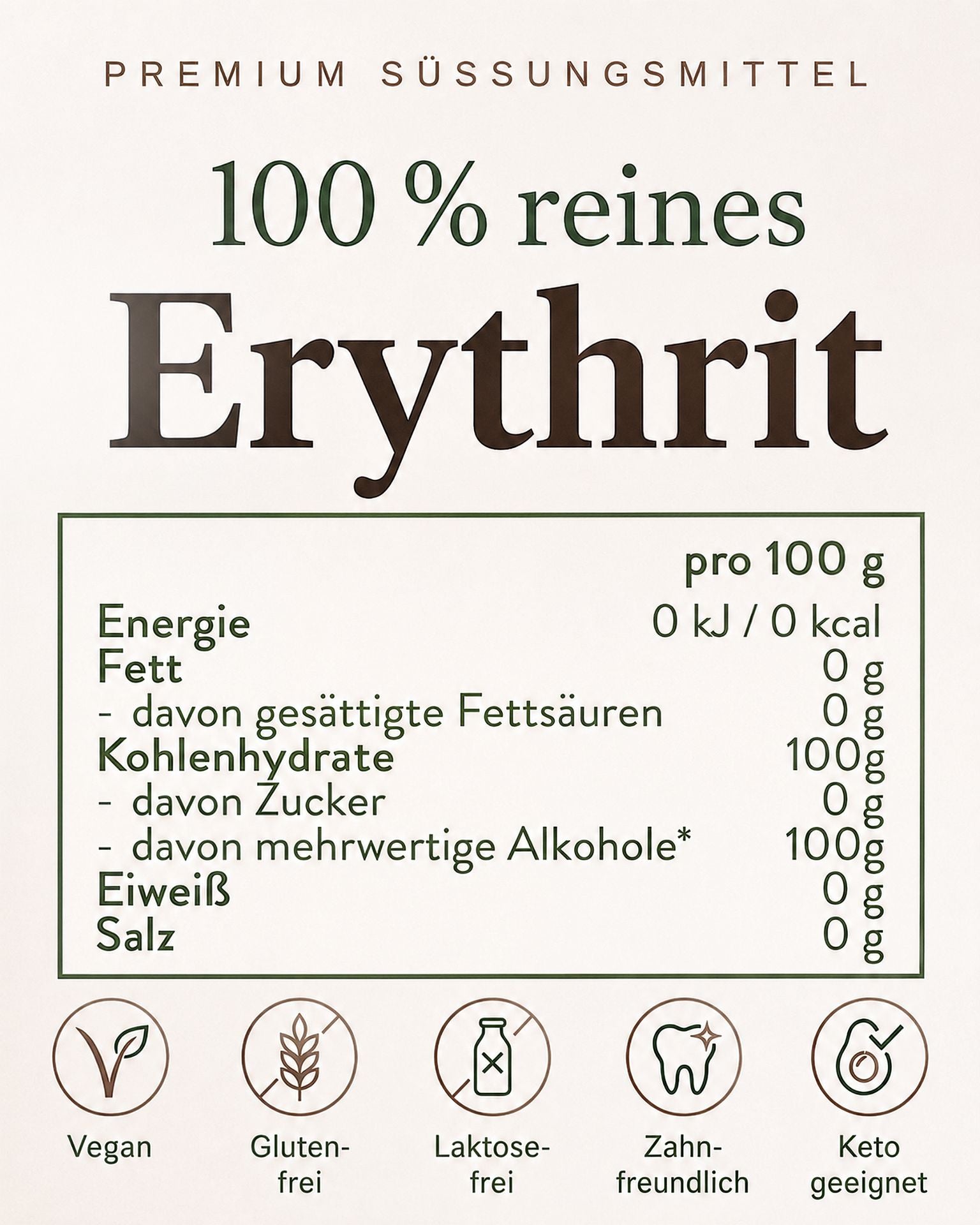 6 Erythrit zucker